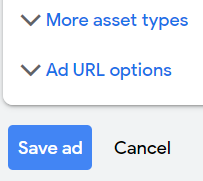 Crear Anuncio de Búsqueda Adaptable (RSA) desde la interfaz de Google Ads: Paso 9