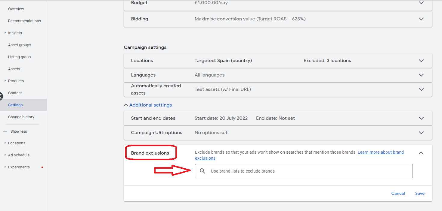 Exclusion de Marca en Campañas de Máximo Rendimiento (PMax) en Google Ads