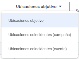 Ubicaciones Objetivo vs Ubicaciones Coincidentes en campañas de Máximo Rendimiento (PMax)