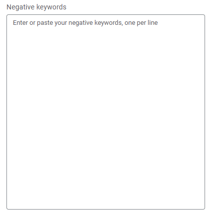 How to exclude keywords in Performance Max campaigns